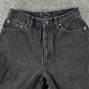 Vintage Black 512 Levi's Denim 1990s Women's Jeans Sz 11 long Slim Tapered